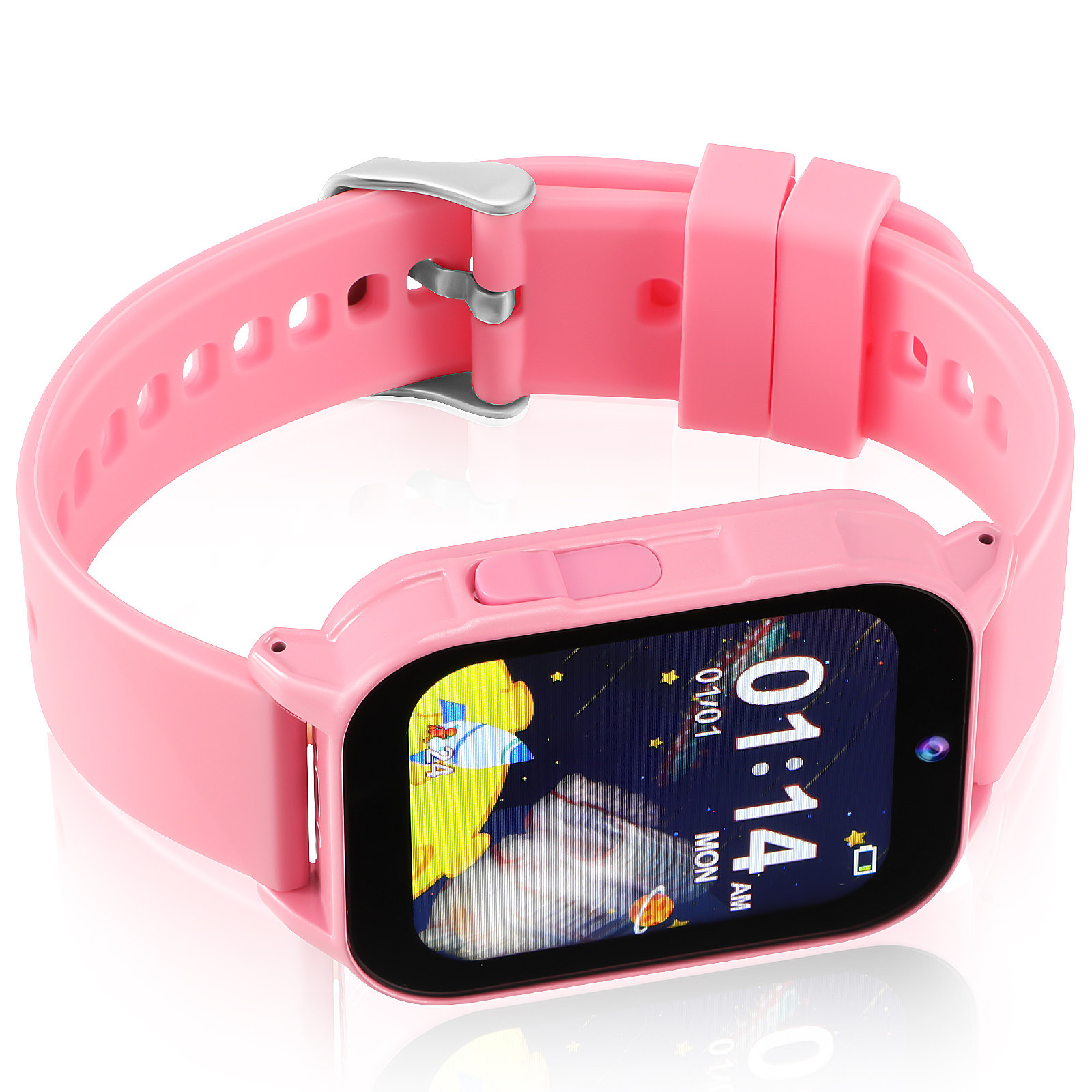 Smartwatch Watches Girls - ساعة ذكية للأطفال باللون الوردي مع
