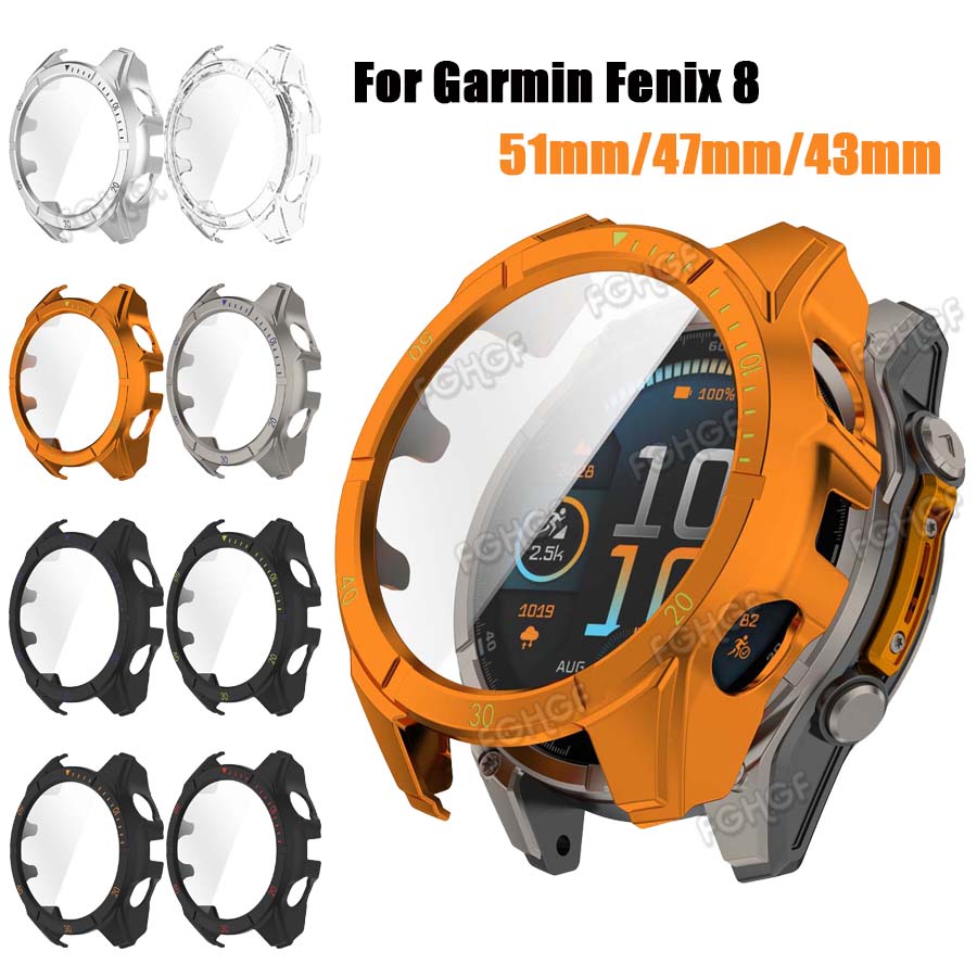 Solar Powered Watch - حافظة لهاتف Garmin Fenix 8 43/47/51