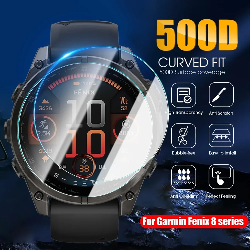 Solar Powered Watch - 1/5 قطعة 9H HD الزجاج المقسى