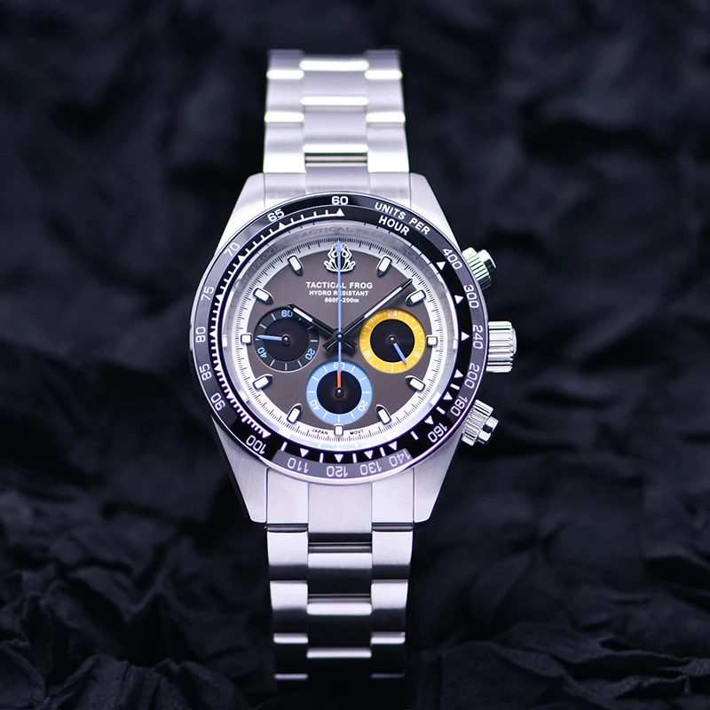 Solar Powered Watch - التكتيكية الضفدع الرجال ساعة كرونوغراف من