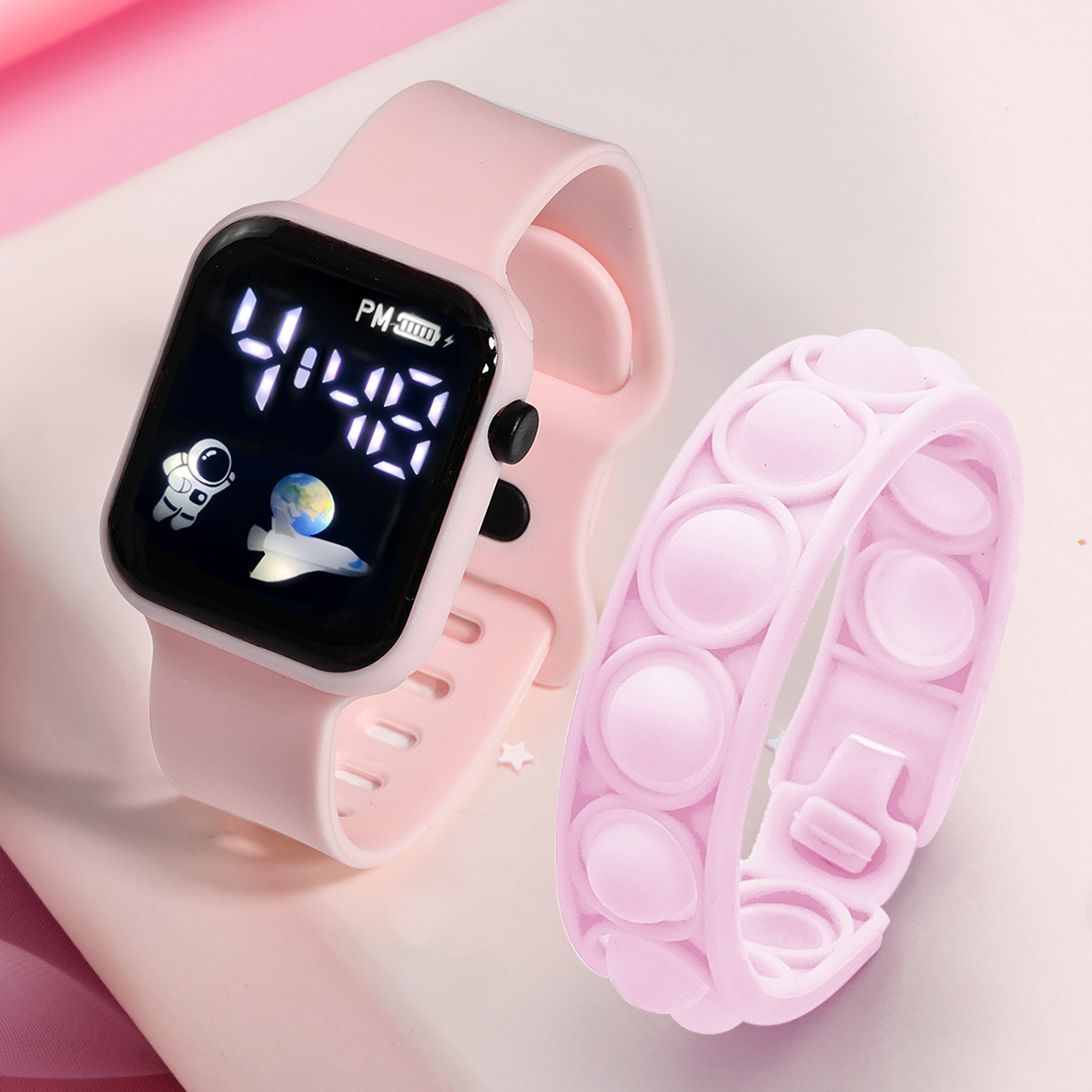 Smartwatch Watches Girls - ساعة رياضية إلكترونية للأطفال ، سوار