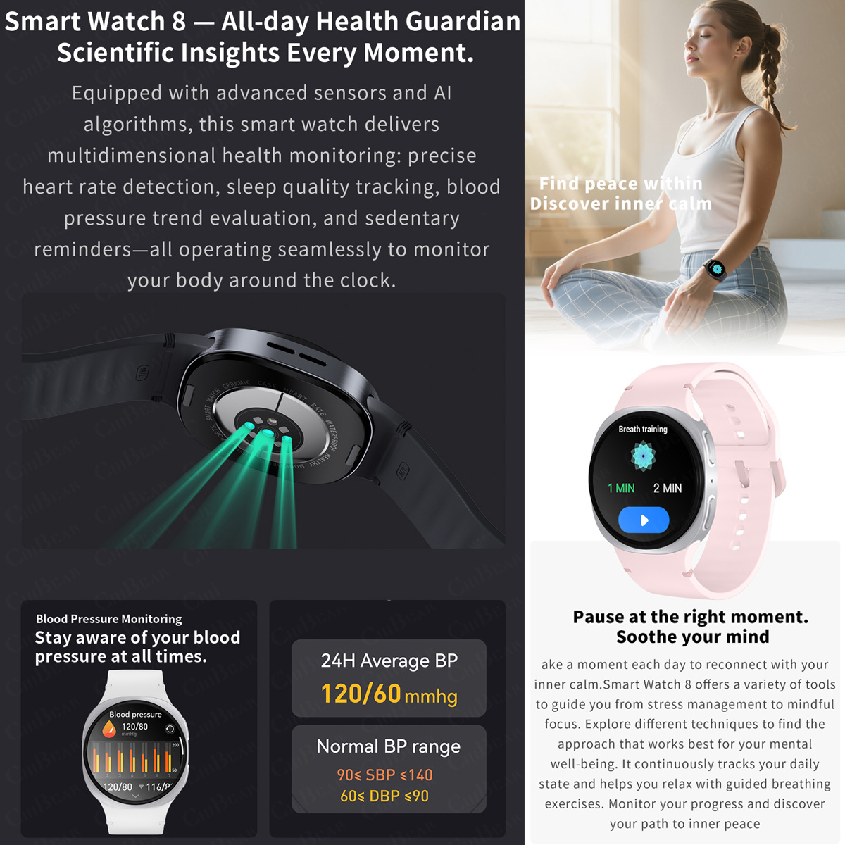 ساعات ذكية جديدة 2026 طراز 8 م - مراجعة Smartwatch Watches Girls وسعره