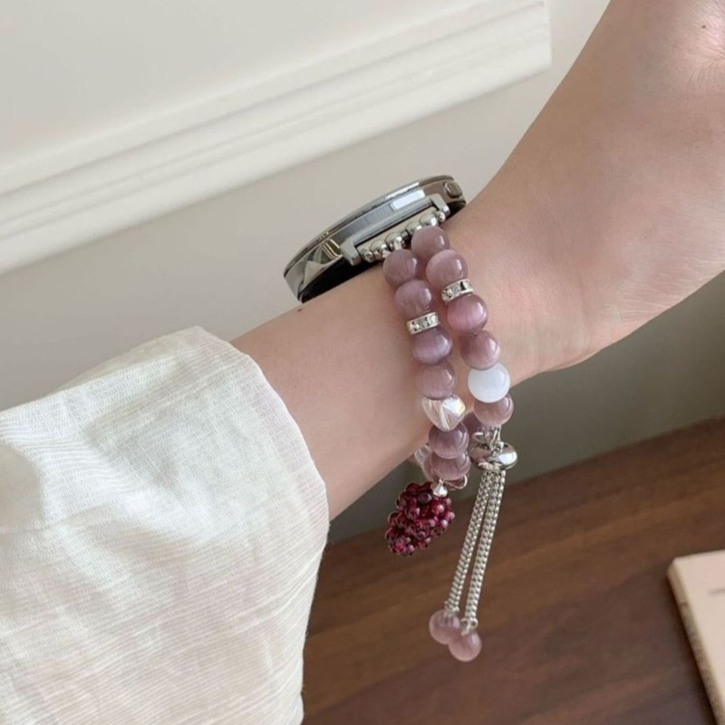 سوار معدني أنيق بلون أرجواني ب - مراجعة Smartwatch Purple Watches For Women وسعره