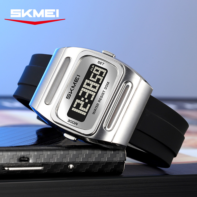 ساعة إلكترونية رجالية ماركة SK - مراجعة Solar Powered Watch وسعره
