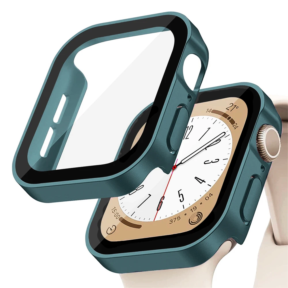 زجاج + غطاء لساعة أبل سلسلة 8  - مراجعة Smartwatch Watches Girls وسعره