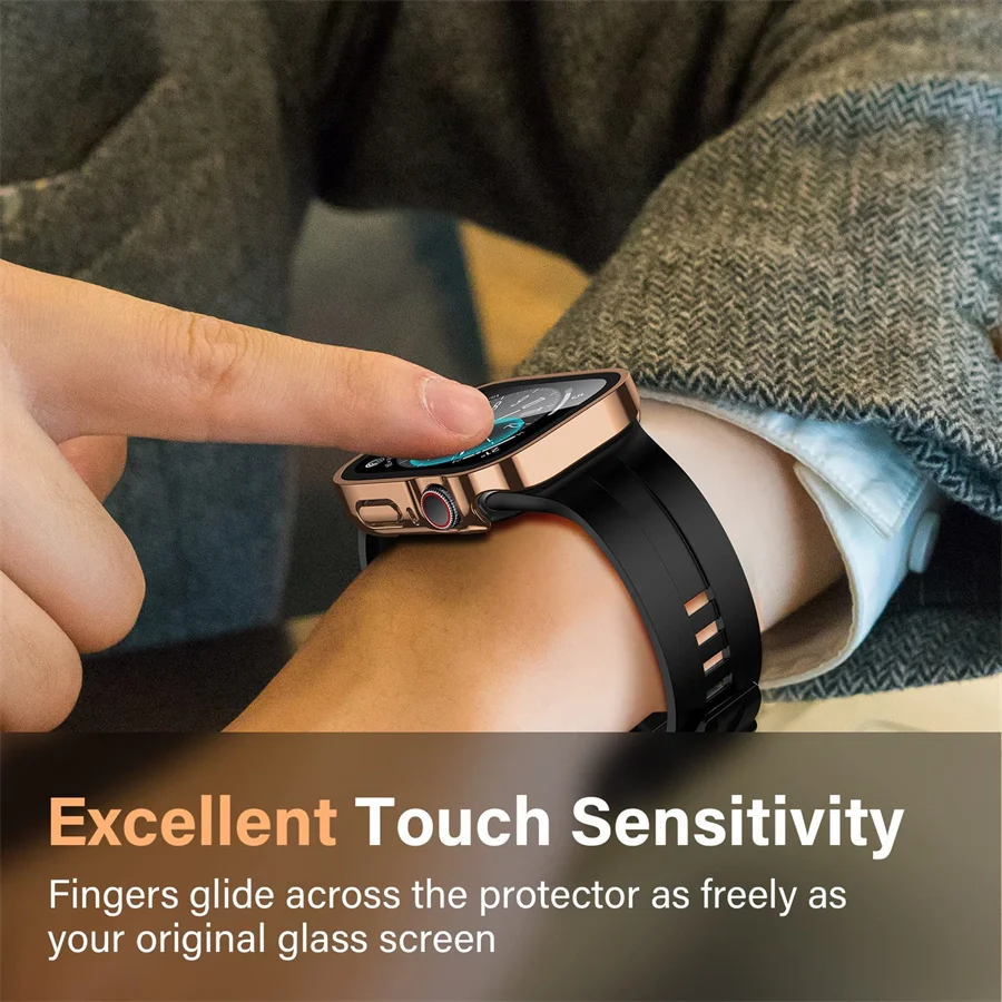 زجاج + غطاء لساعة أبل سلسلة 8  - مراجعة Smartwatch Watches Girls وسعره