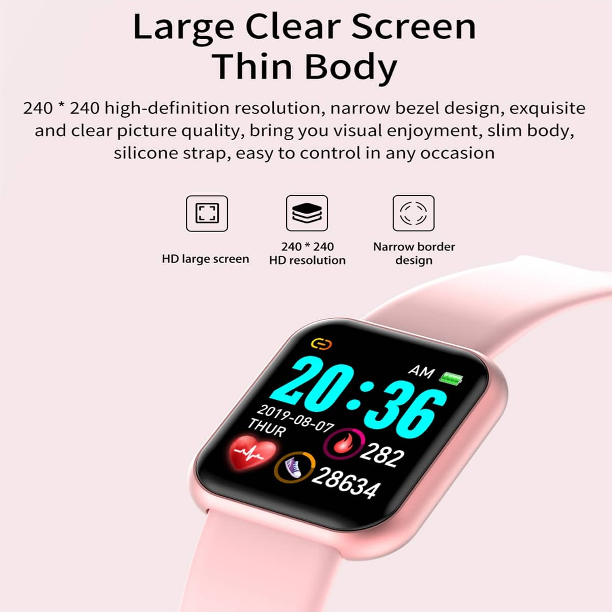 ساعة ذكية للرجال والنساء ، ساع - مراجعة Smartwatch Watches Girls وسعره