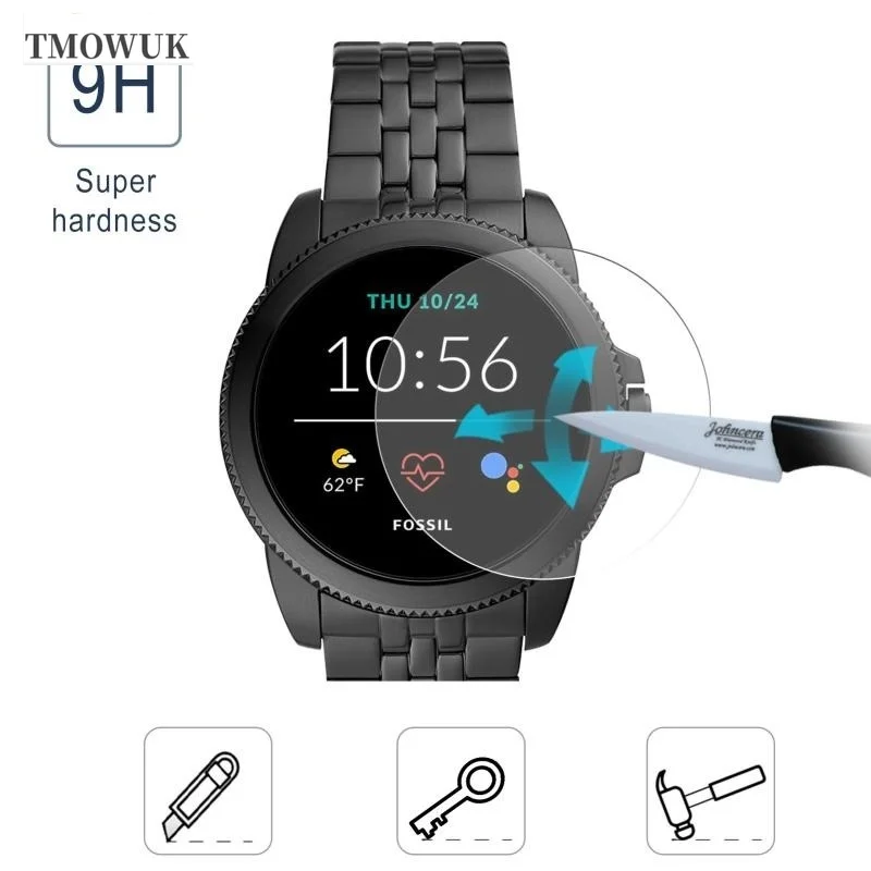 واقي شاشة من الزجاج المقسى لسا - مراجعة Fossil Watches Smartwatch Gen 6 وسعره