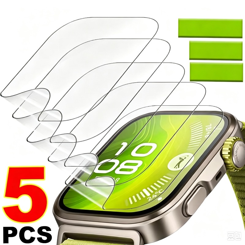 فيلم هيدروجيل مرن وناعم لساعة  - مراجعة Huawei Smartwatch Watch Fit وسعره