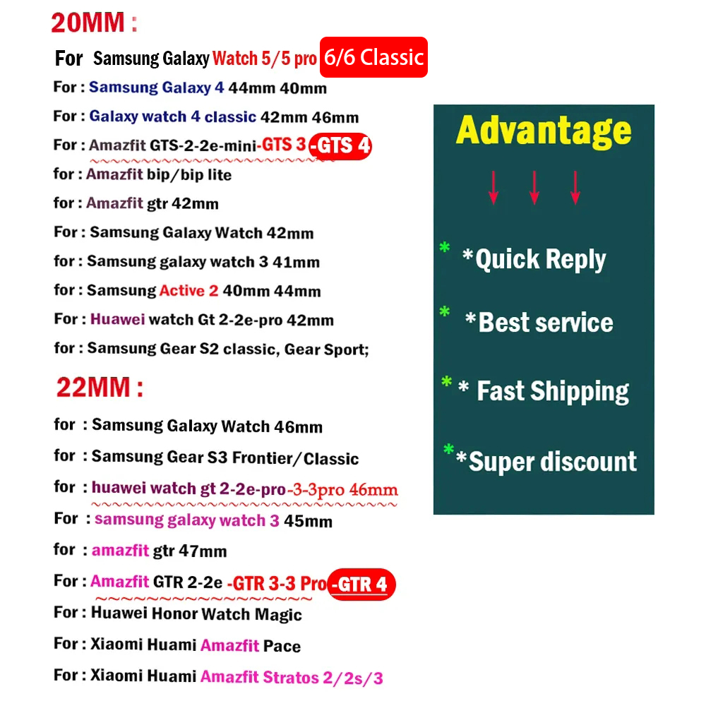 20 مللي متر/22 مللي متر سيليكو - مراجعة Smartwatch Samsung Watches For Women وسعره