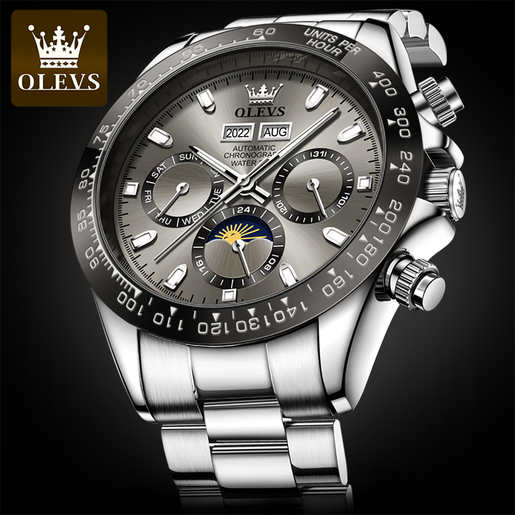 OLEVS 6654 ساعة رجالي فاخرة كر - مراجعة Rolex Watch Submariner وسعره