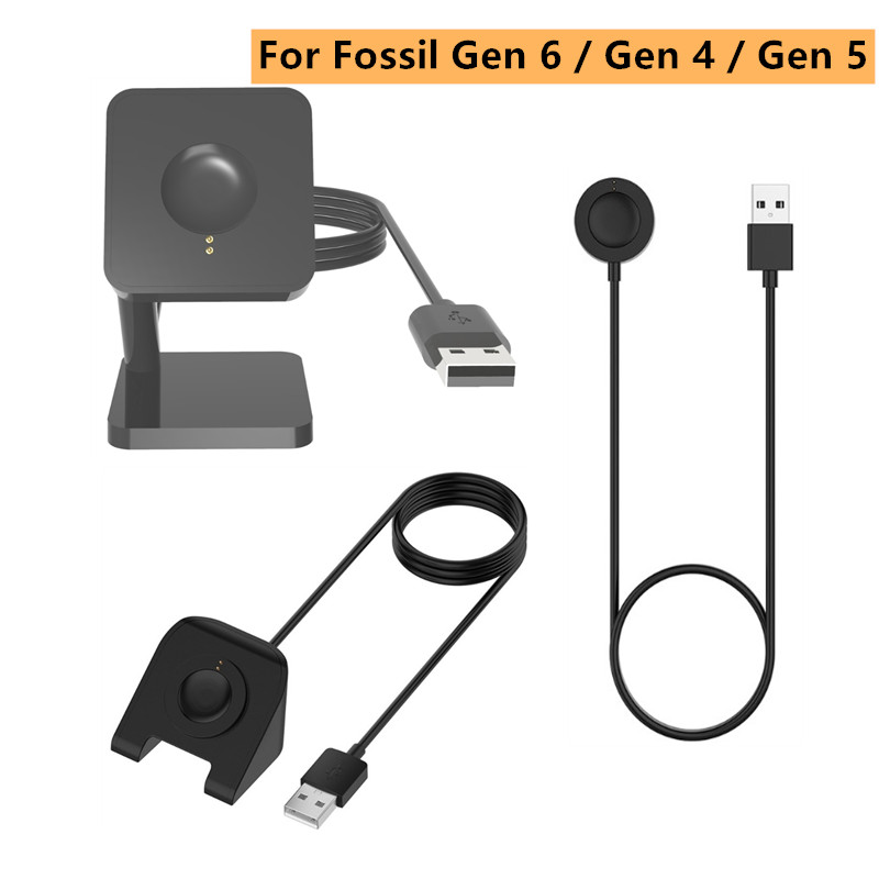 1 متر USB المغناطيسي شحن سريع  - مراجعة Fossil Watches Smartwatch Gen 6 وسعره