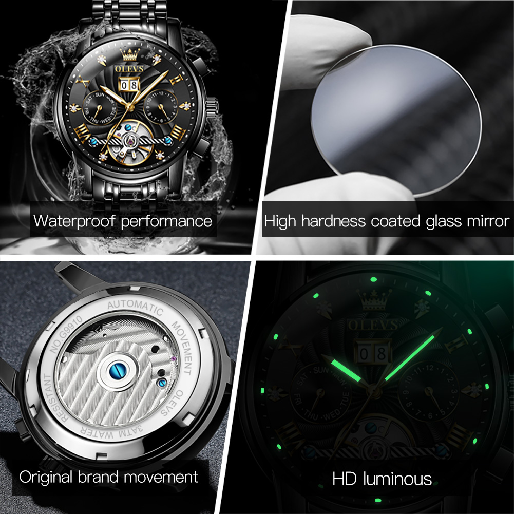 ساعات OLEVS الكلاسيكية للرجال  - مراجعة Rolex Watch Submariner وسعره