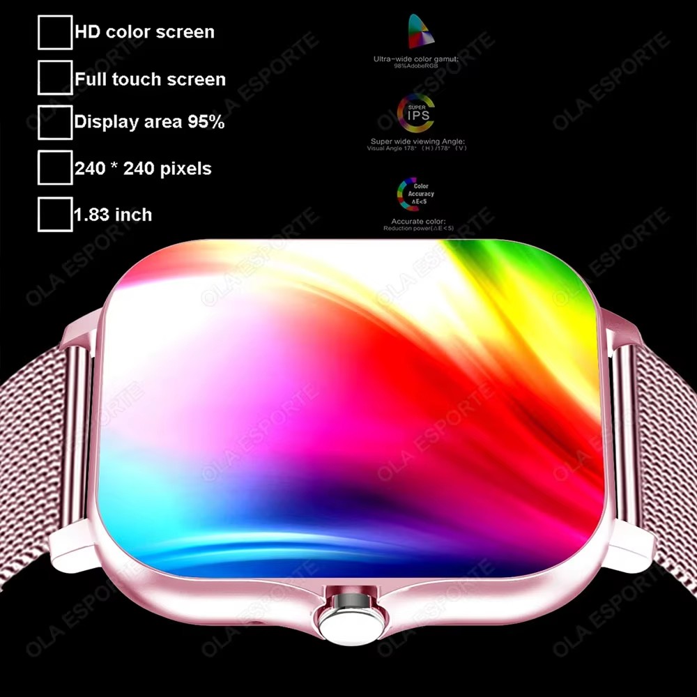 ساعة ذكية متعددة الوظائف جديدة - مراجعة Smartwatch Watches Girls وسعره