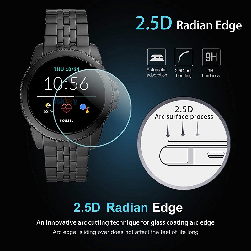 واقي شاشة للساعة الذكية ، غشاء - مراجعة Fossil Watches Smartwatch Gen 6 وسعره