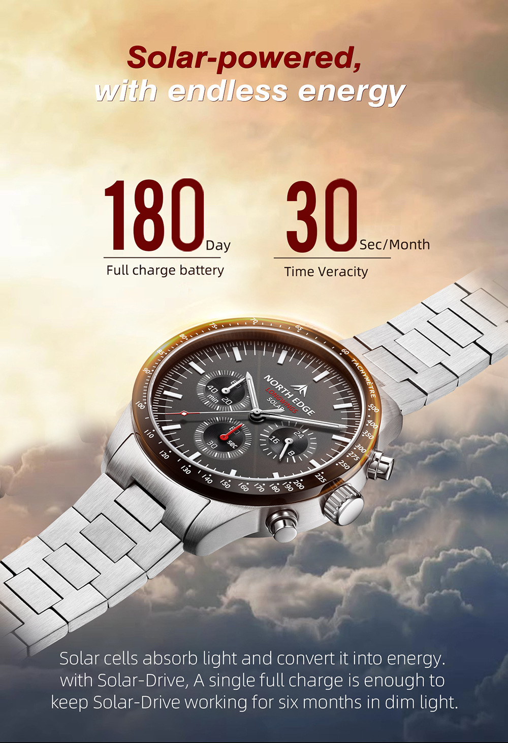 ساعة كوارتز جديدة 2026 تعمل با - مراجعة Solar Powered Watch وسعره