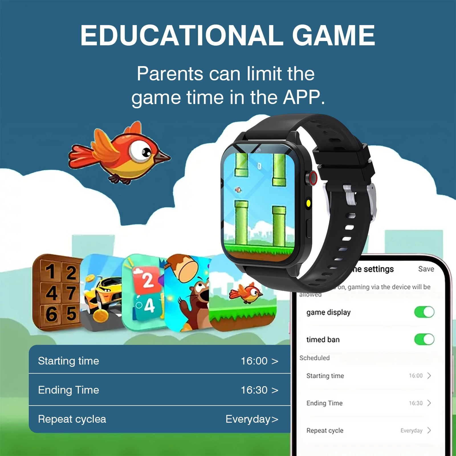 ساعة ذكية للأطفال 18 لعبة كامي - مراجعة Smartwatch Watches Girls وسعره
