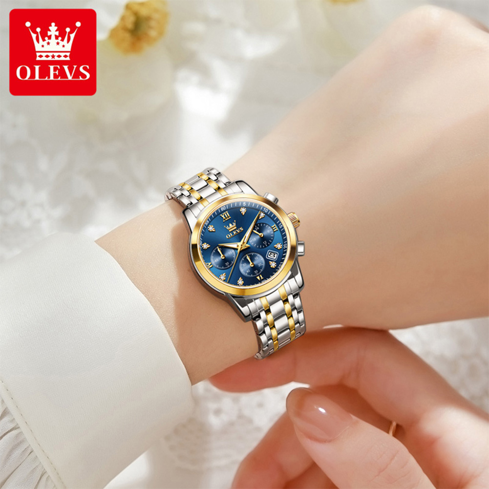 OLEVS ساعات نسائية 2858L تريند - مراجعة Anti-Magnetic Watch وسعره