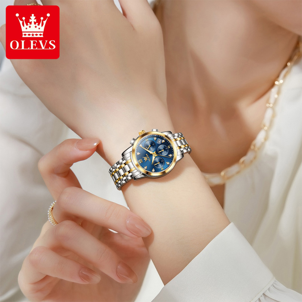 OLEVS ساعات نسائية 2858L تريند - مراجعة Anti-Magnetic Watch وسعره