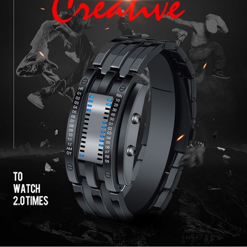 ساعة إلكترونية إبداعية مزودة ب - مراجعة Anti-Magnetic Watch وسعره
