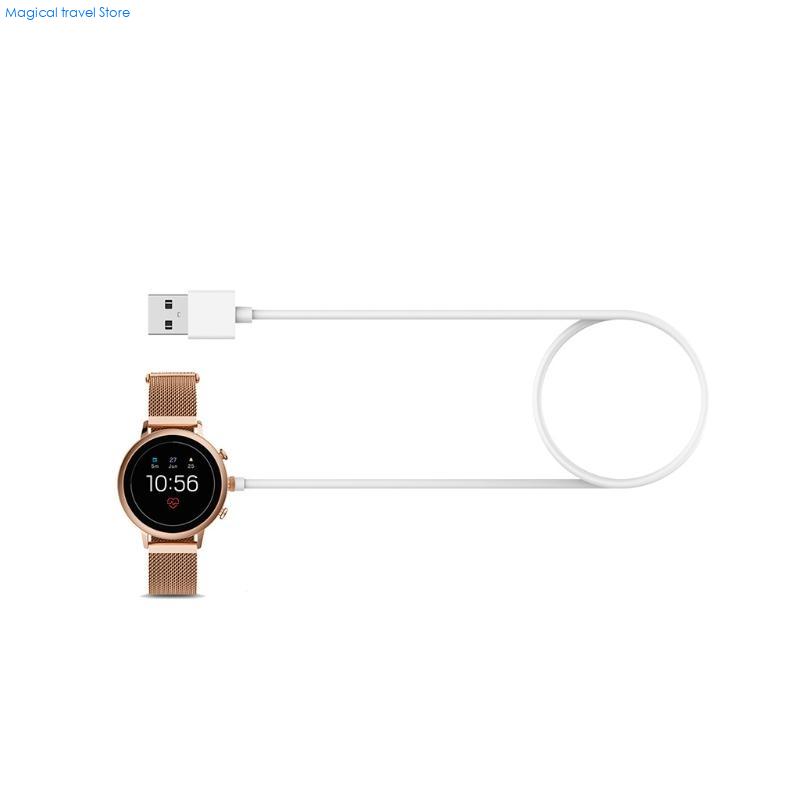 N2UB USB كابل شحن حوض قوس قاعد - مراجعة Fossil Watches Smartwatch Gen 6 وسعره