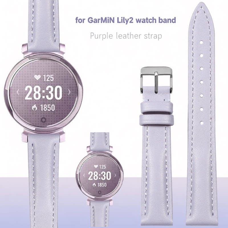 حزام ساعة من الجلد الطبيعي لـ  - مراجعة Smartwatch Purple Watches For Women وسعره
