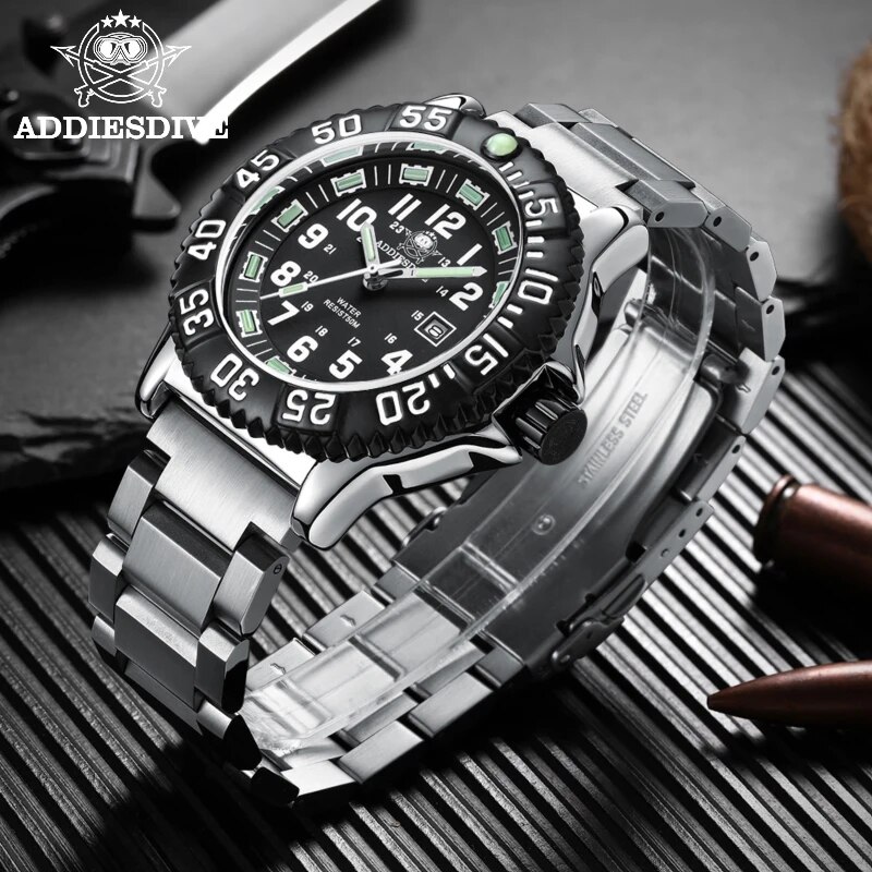 ساعة Dadies للغوص للرجال عرض غ - مراجعة Solar Powered Watch وسعره