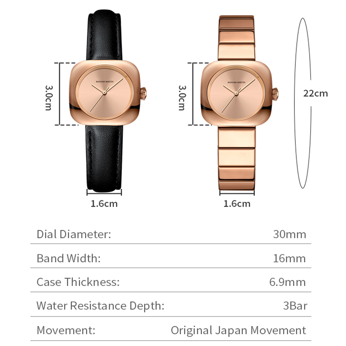 ساعة نسائية من هانا مارتن، كوا - مراجعة Anti-Magnetic Watch وسعره