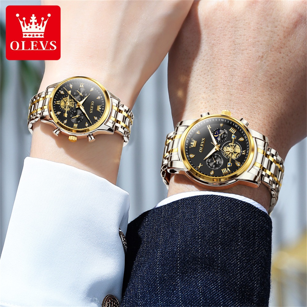 OLEVS ساعات الزوجين موضة الاتج - مراجعة Anti-Magnetic Watch وسعره